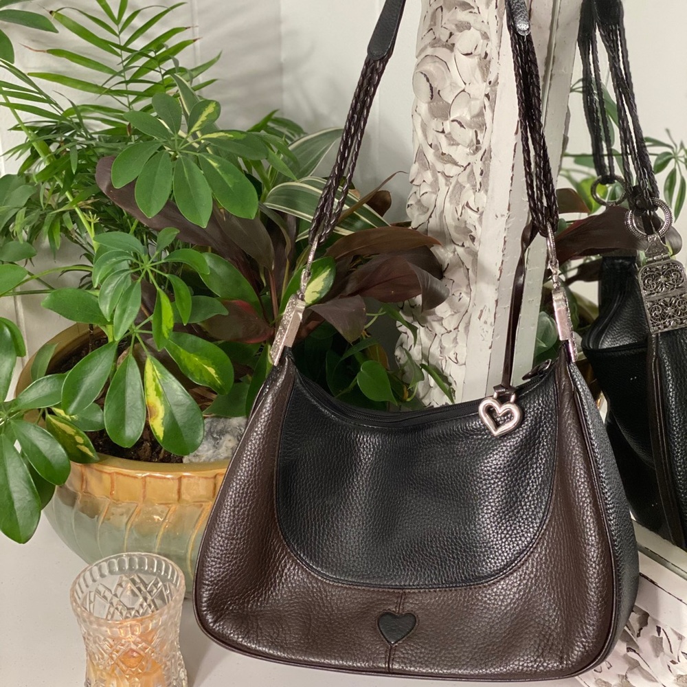 Brighton Brown and Black Leather Bag